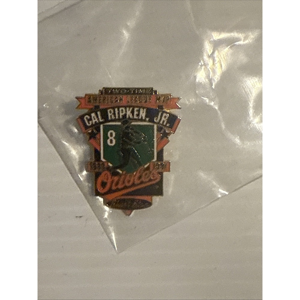 Cal Ripken Baltimore ORIOLES #8 MVP 2 Time American League Lapel Pin 1996 521l9